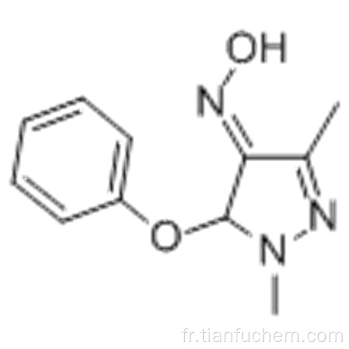 Pyrazole-1,3-diméthyl-5-phénoxy-4-carboxaldéhyde oxime CAS 110035-28-4